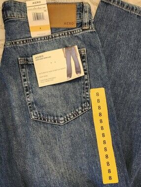 Aeropostale High Rise Wide Leg Denim Cotton Jean Vintage Inspired NEW Womens